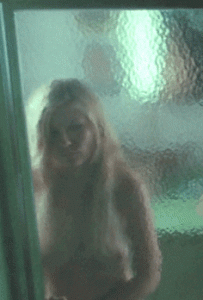 Kristen Dunst nude shower scene gif!